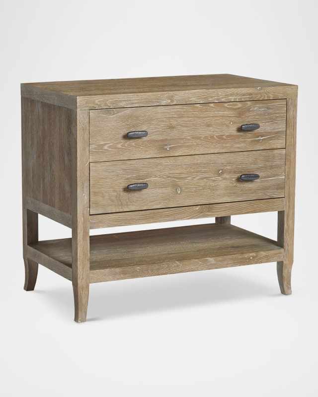 Tribeca 2-Drawer Large Nightstand